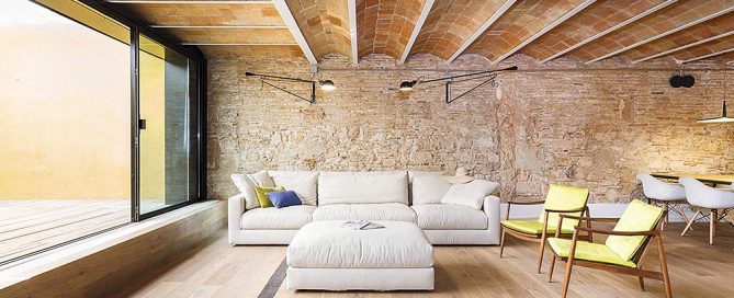 salon abierto rustico