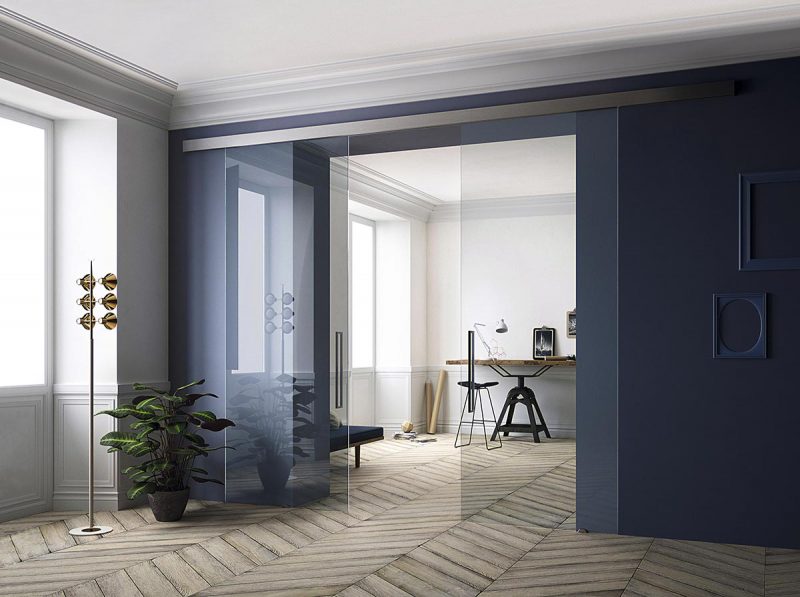 Portes corredisses de vidre