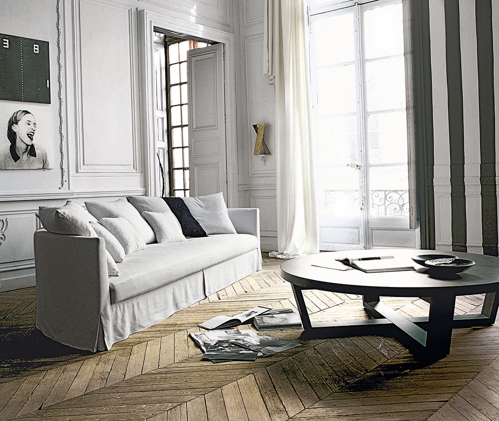 Tendències parets sofa y mesa redonda