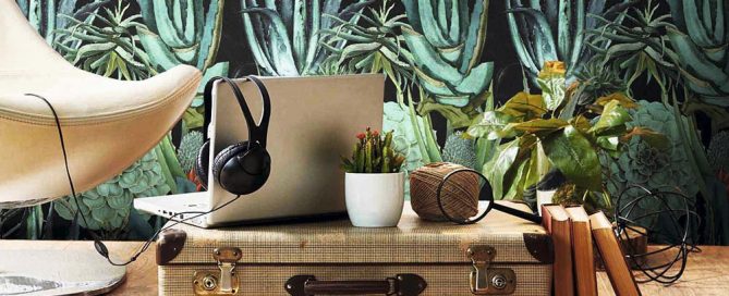 vinilo decorativo plantas