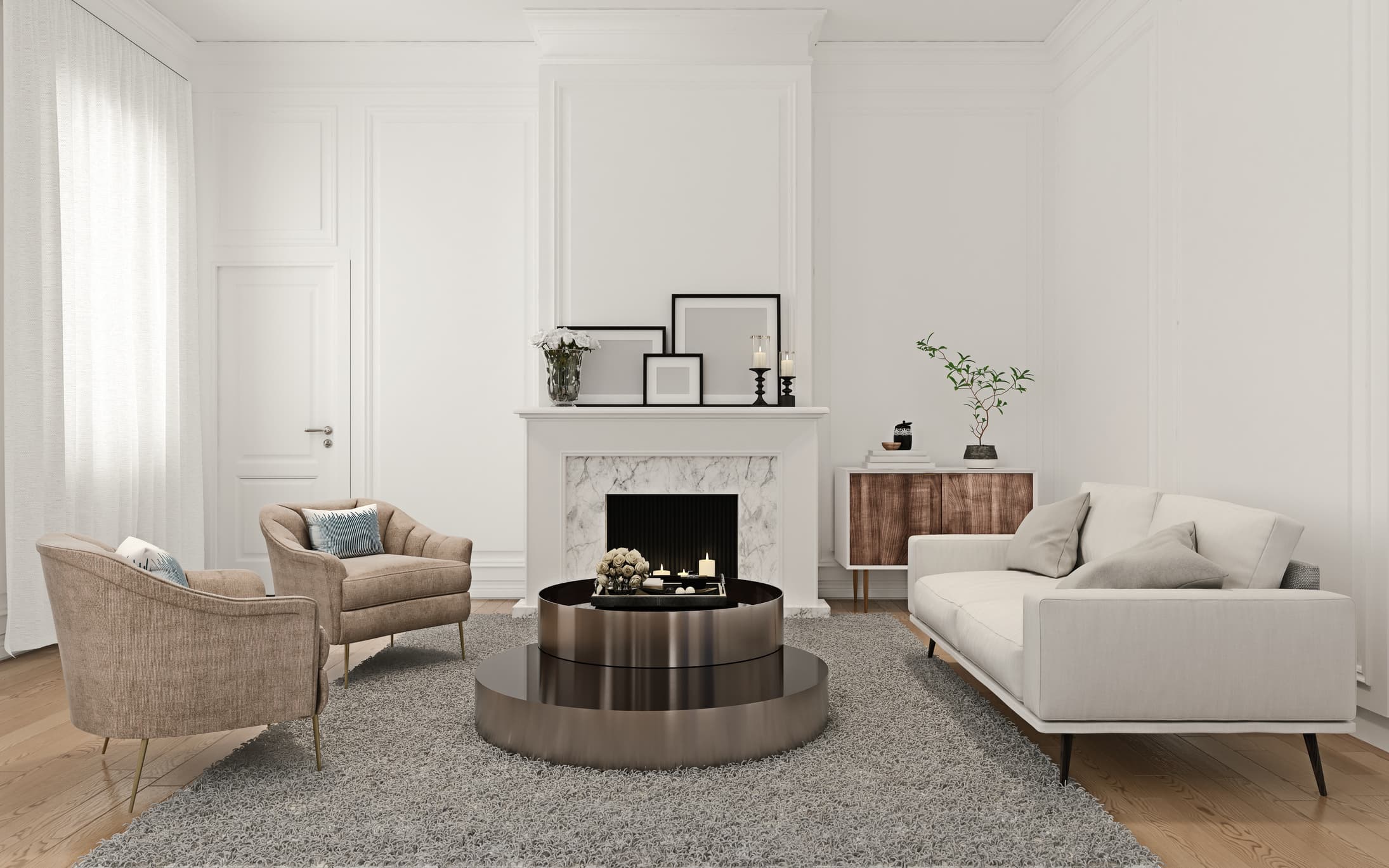 Ideas de salón con chimenea