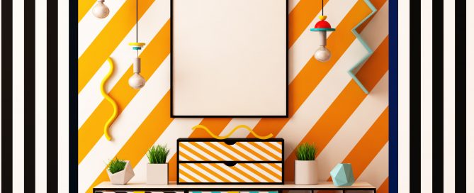 Decoración estilo Memphis