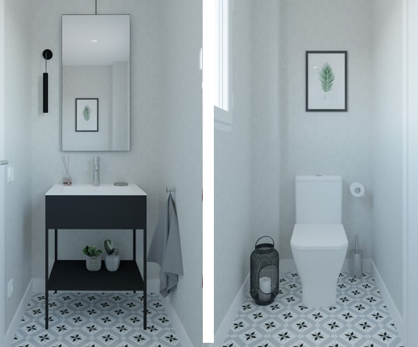 Bano industrial Medio White