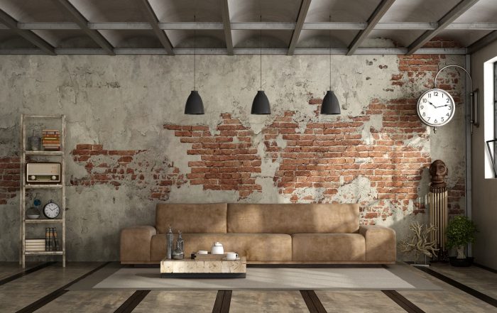 Inspiración: decoración industrial para el salón